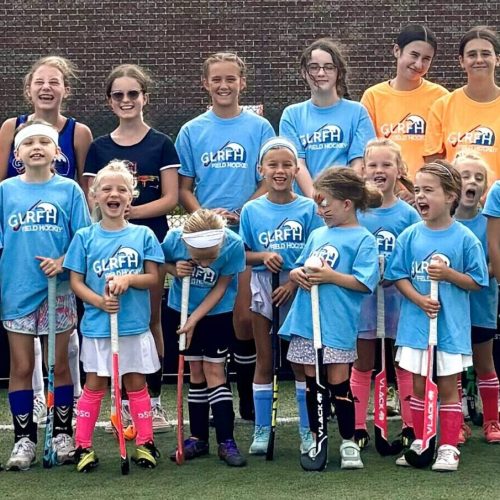 photo of youth field hockey players from michigan